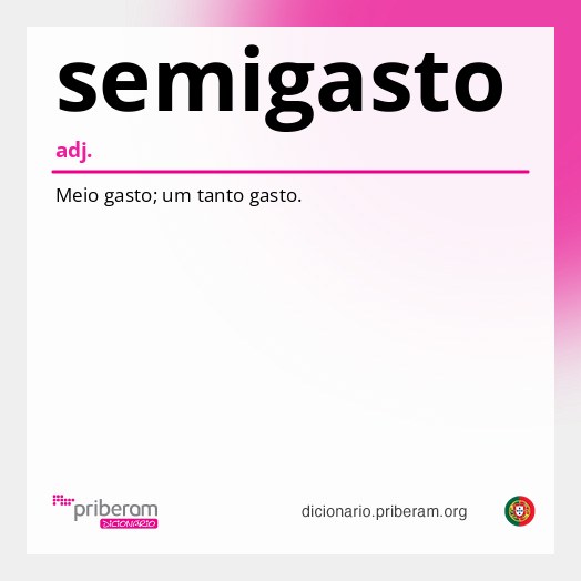 Significado de semigasto