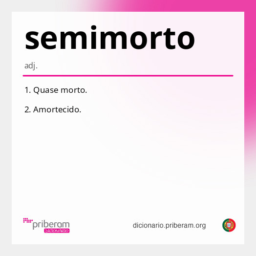 Significado de semimorto