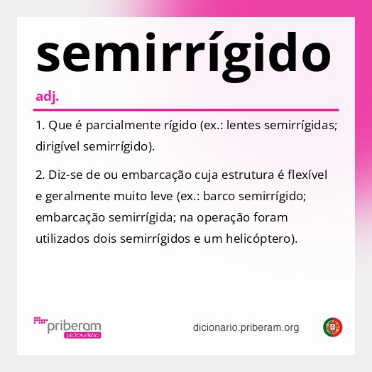 Significado de semirrígido