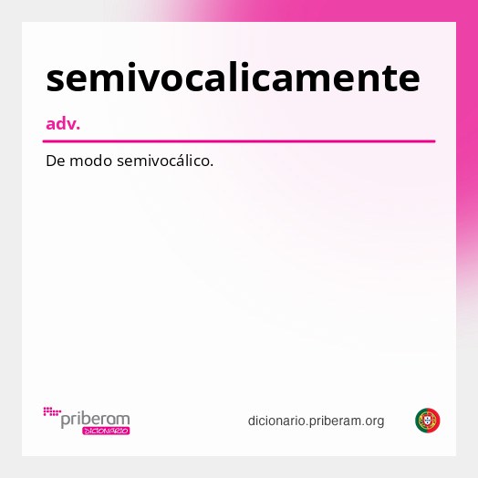 Significado de semivocalicamente