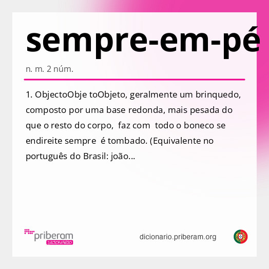 Significado de sempre-em-pé