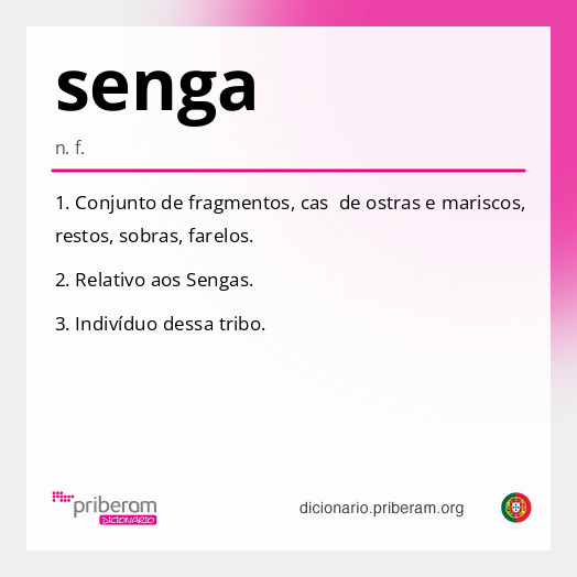 Significado de senga