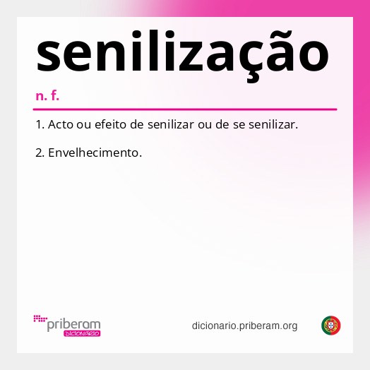 Significado de senilização