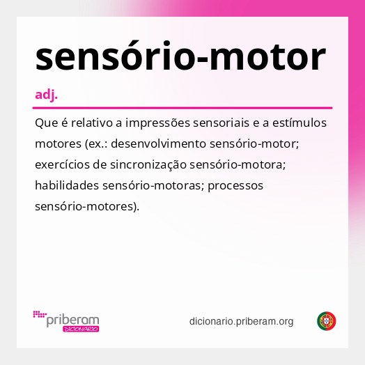 Significado de sensório-motor