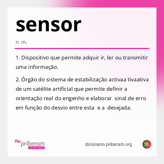 Significado de sensor