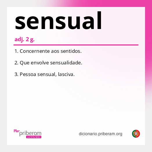 Significado de sensual