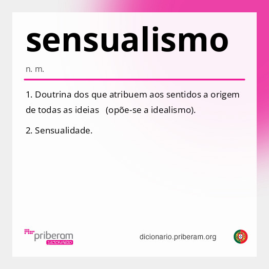 Significado de sensualismo