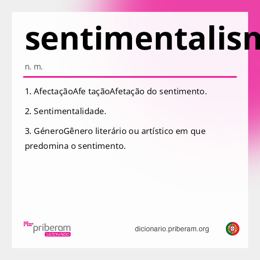 Significado de sentimentalismo