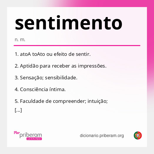 Significado de sentimento