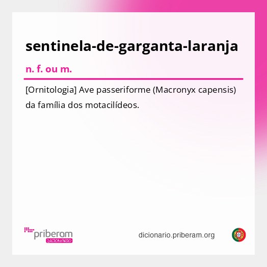 Significado de sentinela-de-garganta-laranja