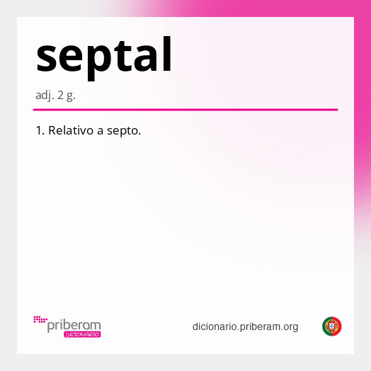 Significado de septal
