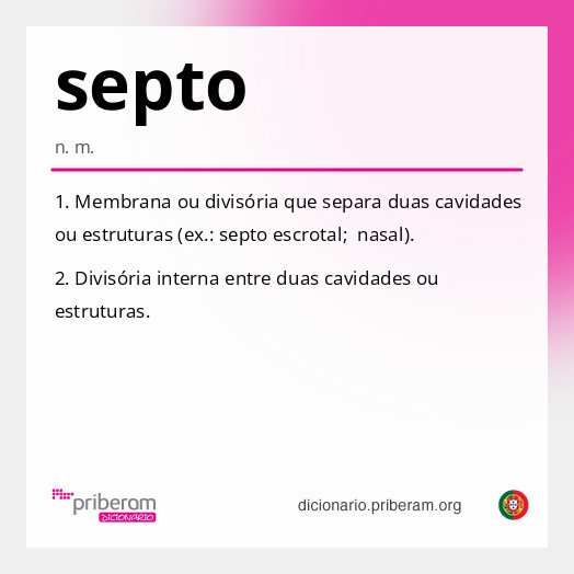 Significado de septo