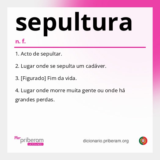 Significado de sepultura