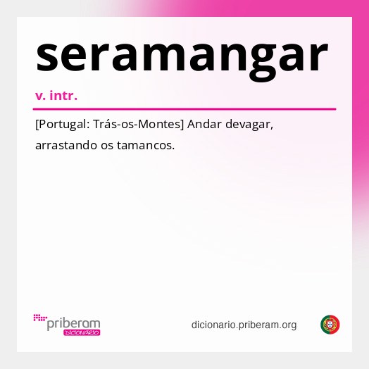 Significado de seramangar
