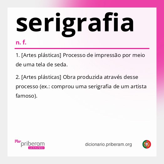 Significado de serigrafia