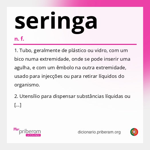 Significado de seringa