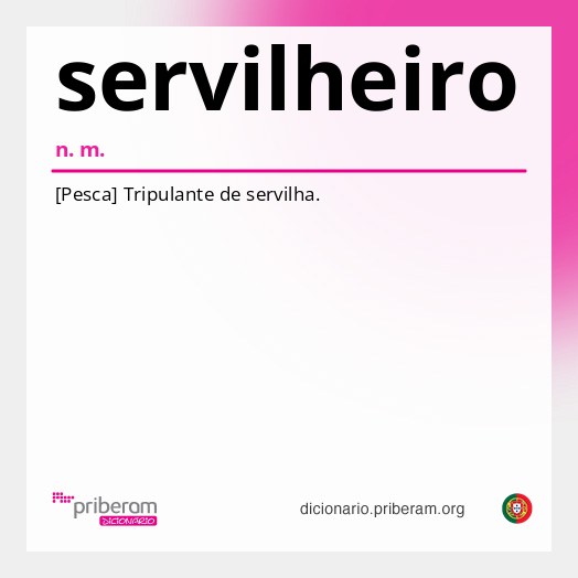 Significado de servilheiro
