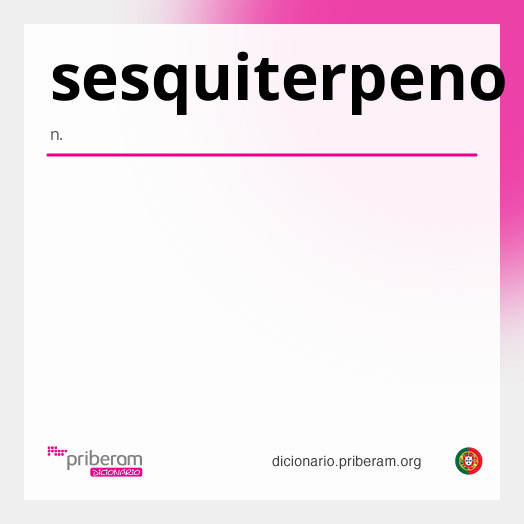 Significado de sesquiterpeno