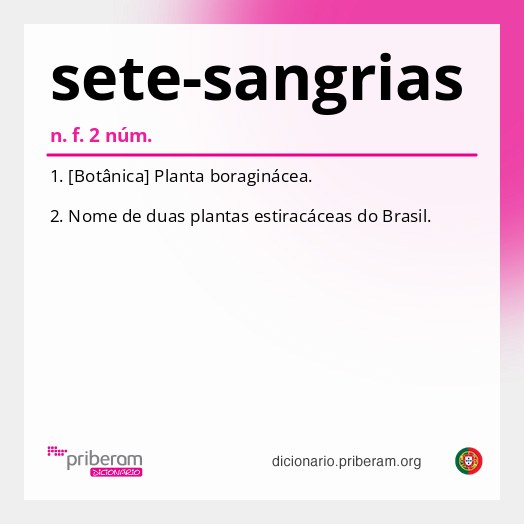Significado de sete-sangrias