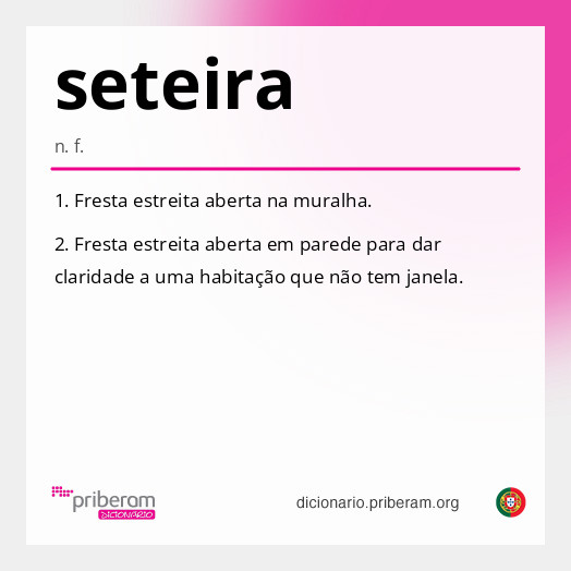 Significado de seteira