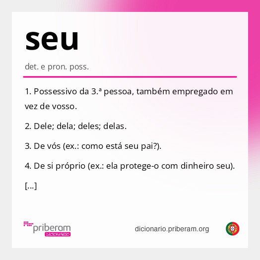 Significado de seu