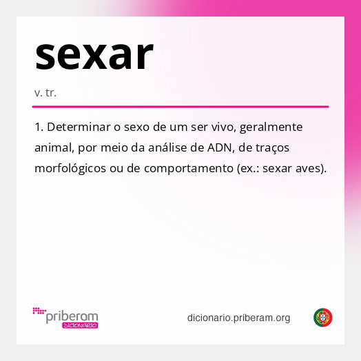 Significado de sexar