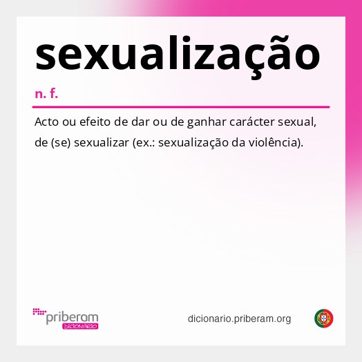 Significado de sexualização