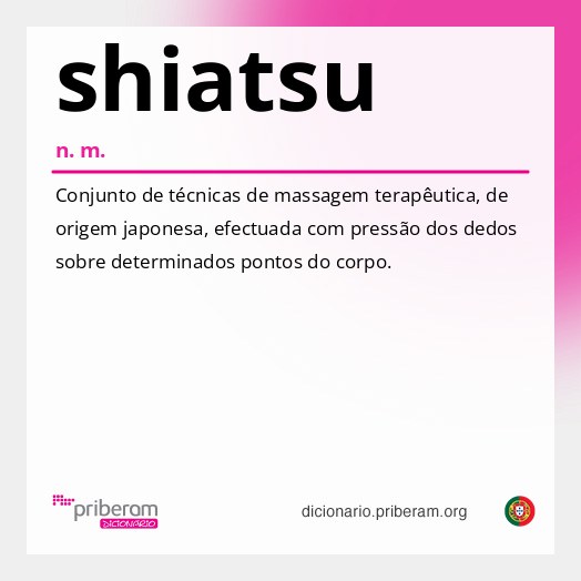 Significado de shiatsu