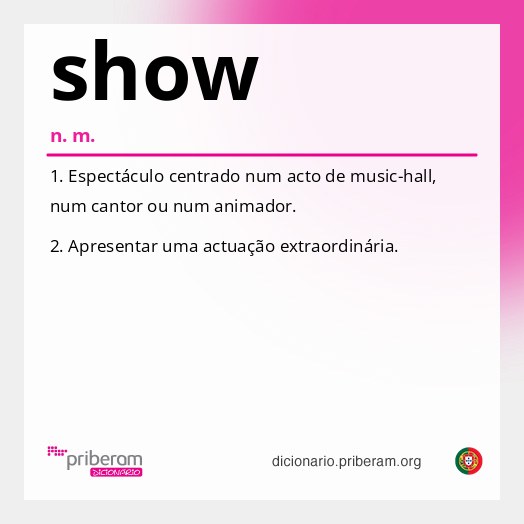 Significado de show