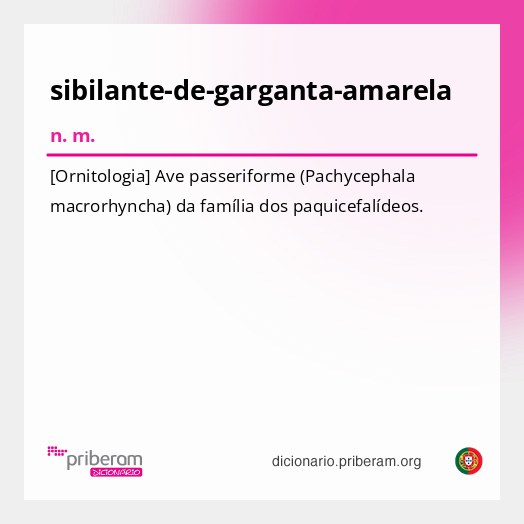 Significado de sibilante-de-garganta-amarela