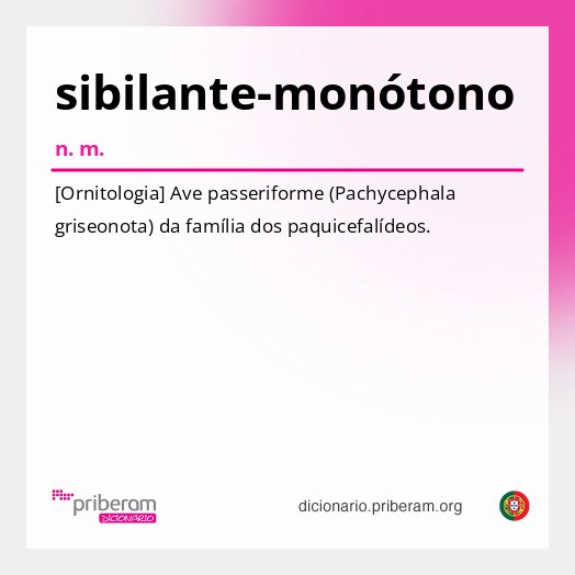 Significado de sibilante-monótono