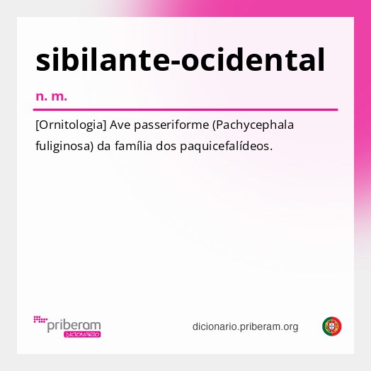 Significado de sibilante-ocidental