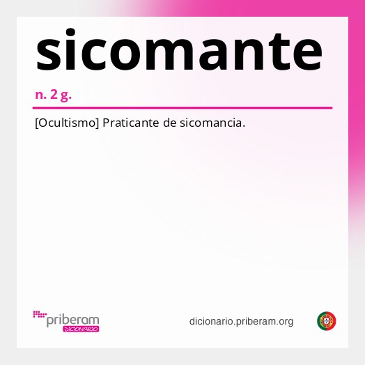 Significado de sicomante