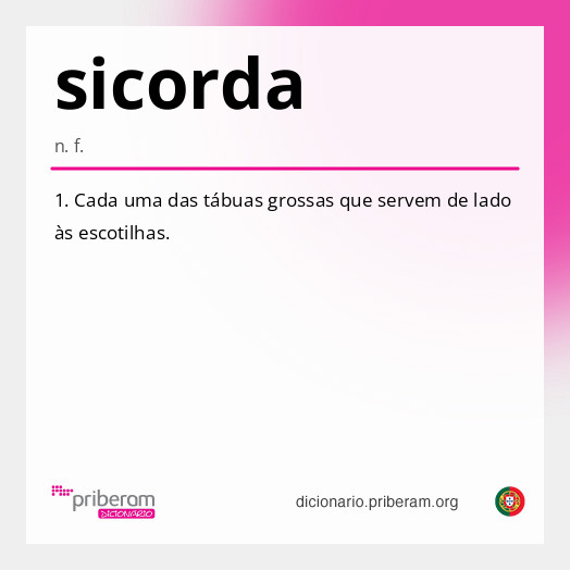 Significado de sicorda