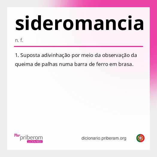Significado de sideromancia