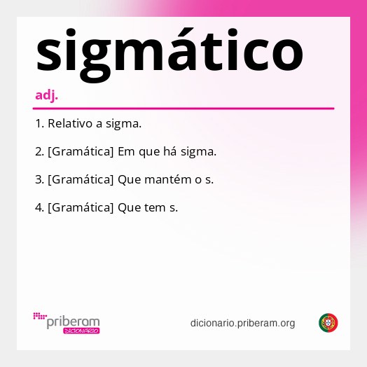 Significado de sigmático