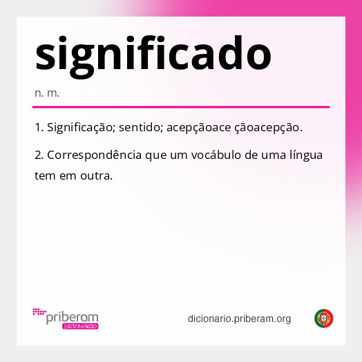 Significado de significado
