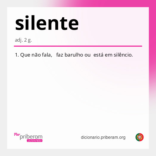 Significado de silente