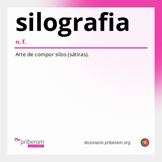 Significado de silografia