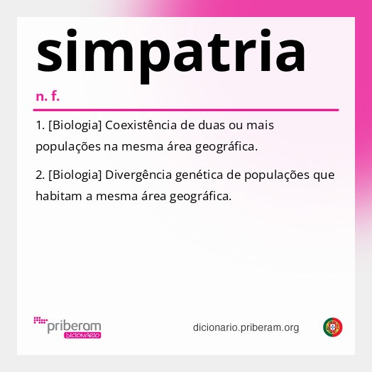 Significado de simpatria