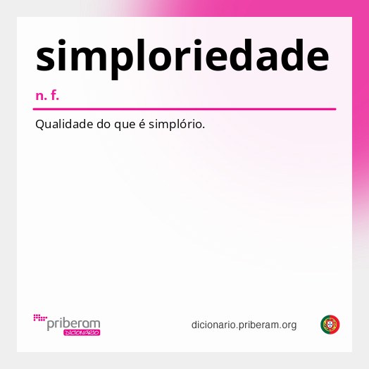 Significado de simploriedade
