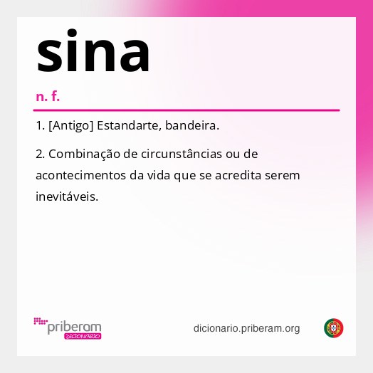 Significado de sina