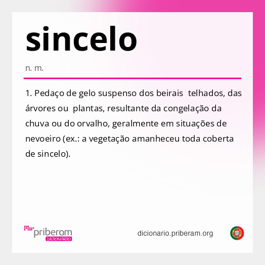 Significado de sincelo