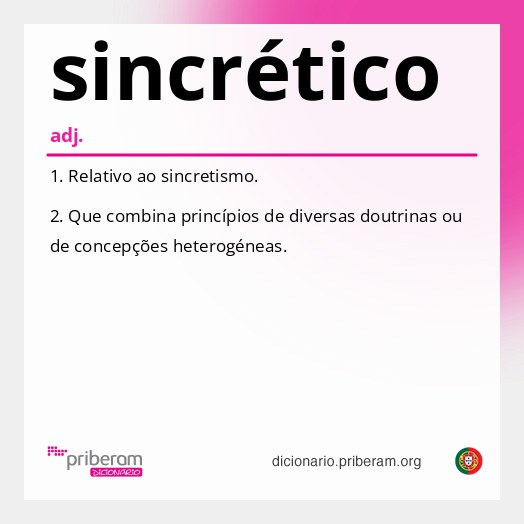 Significado de sincrético