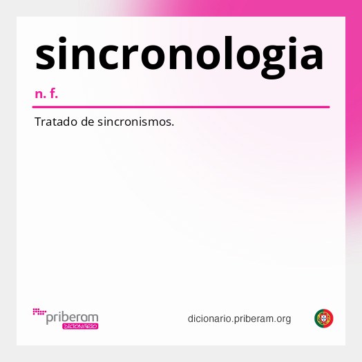 Significado de sincronologia