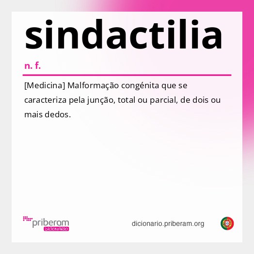 Significado de sindactilia