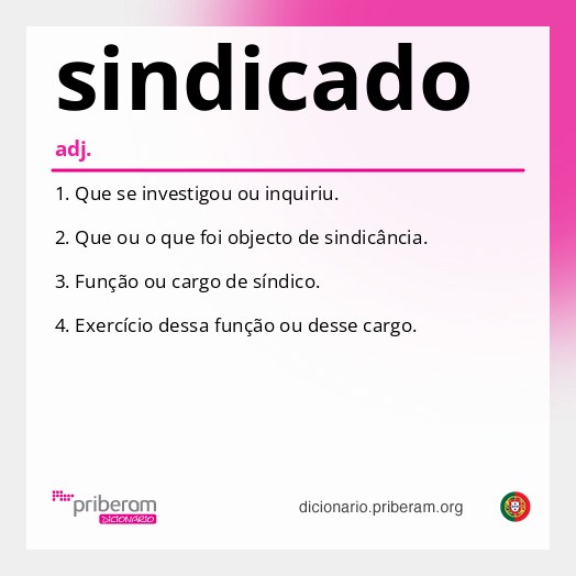 Significado de sindicado