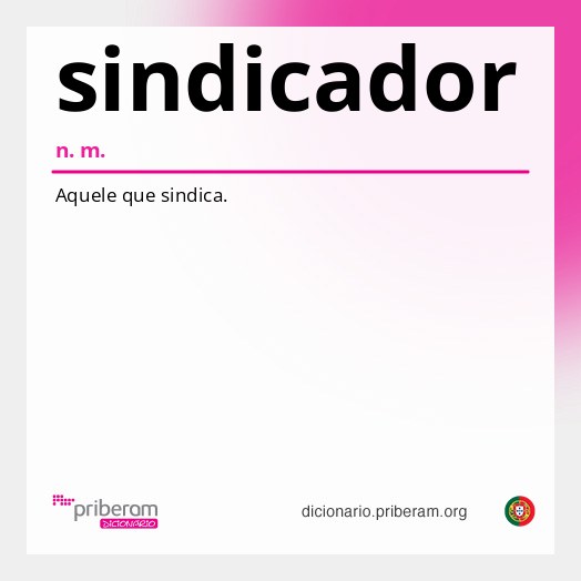 Significado de sindicador
