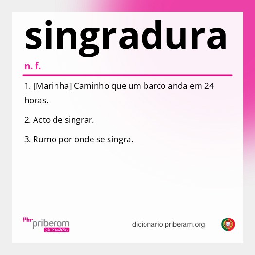 Significado de singradura