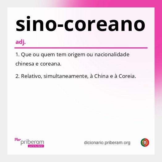 Significado de sino-coreano
